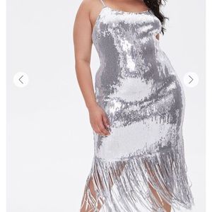 Forever 21 sequin Fringe dress